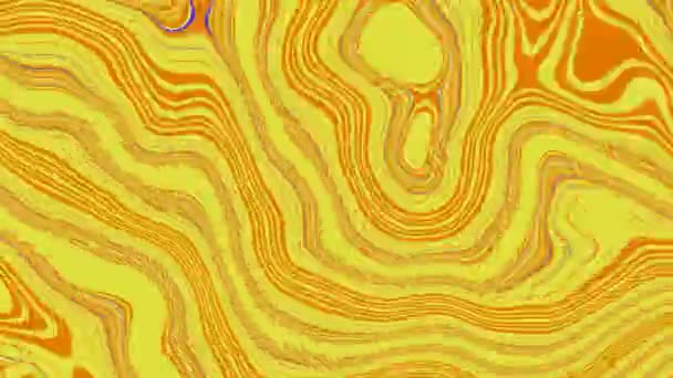 摘要流体环动画背景 彩色光斑和线的平滑变形 液体流动模拟 — 图库视频影像