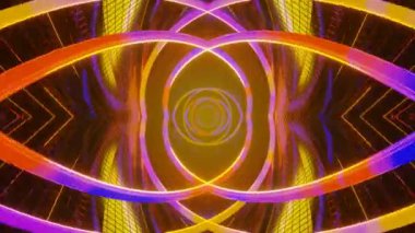 Soyut spiral fraktal animasyon. VJ döngüsü. Pürüzsüz, hareketsiz arkaplan