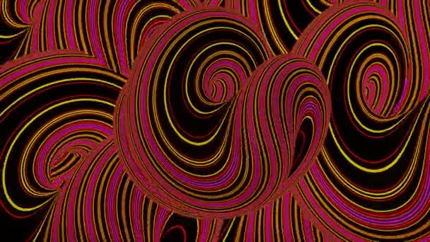 Абстрактний Гіпнотичний Безшовний Петельний Анімований Фон — стокове відео