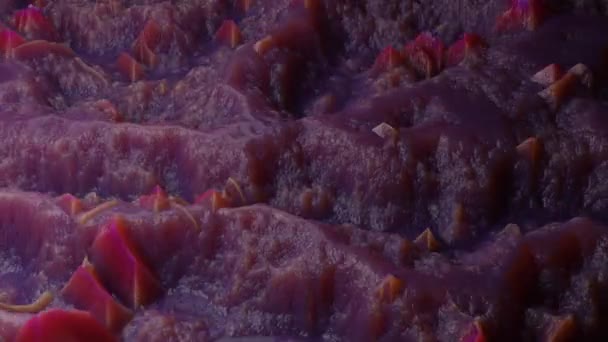 抽象生物物质转化的动画 无缝圈移动背景 — 图库视频影像