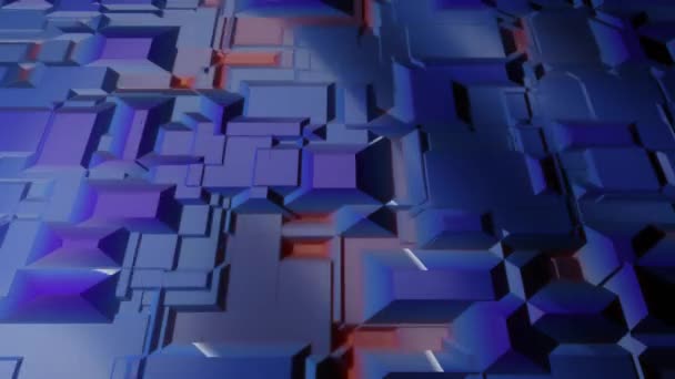Animation Abstraite Transformations Aléatoires Formes Géométriques — Video