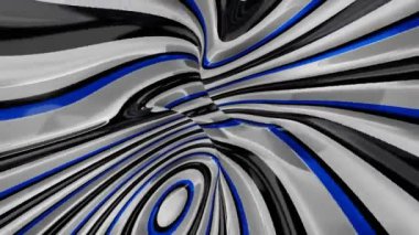 Dönüşün soyut animasyonu ve inanılmaz fantastik bir spiral şeklin dönüşümü
