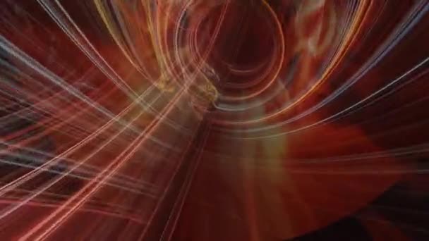 Бесшовная Зацикленная Анимация Полета Через Невероятные Магические Энергетические Поля — стоковое видео