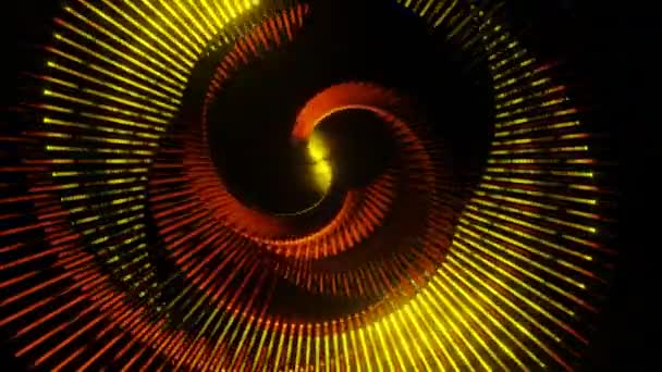 Animation Des Mechanischen Spiralfraktals Animation Der Mechanischen Spirale Fraktal — Stockvideo