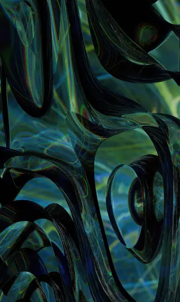 Kıvrımlı yüzeylerdeki inanılmaz renk yansımaları ve yansımaları