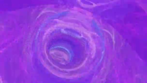 ネオンの神秘的な光のエネルギートンネル シームレスループアニメーション — ストック動画