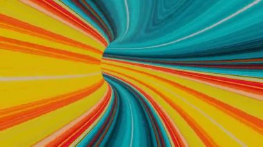 İnanılmaz soyut psikedelik animasyon duvar kağıdı. Uzayın hipnotik eğriliği, soyut renk şekillerinin kusursuz döngüsü