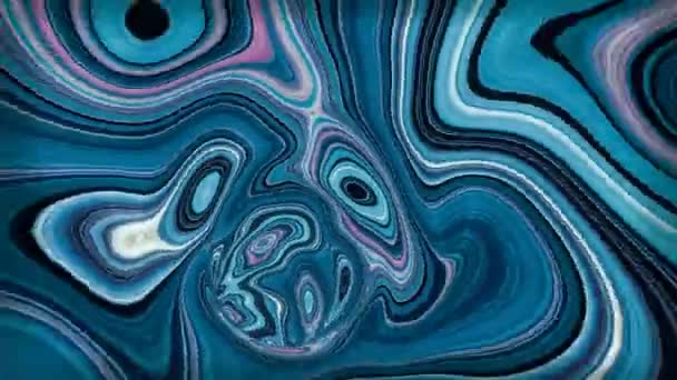 Невероятные Абстрактные Психоделические Анимированные Обои Гипнотическая Кривизна Пространства Бесшовная Петля — стоковое видео