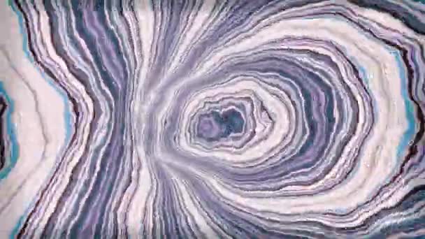 Neuvěřitelně Abstraktní Psychedelická Animovaná Tapeta Hypnotické Zakřivení Prostoru Plynulá Hladká — Stock video