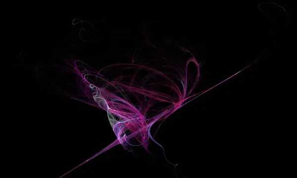 Çılgın mistik renkli ışık efektleri. Soyut ışık çizgileri ve fraktal şekillerin inanılmaz kombinasyonları.