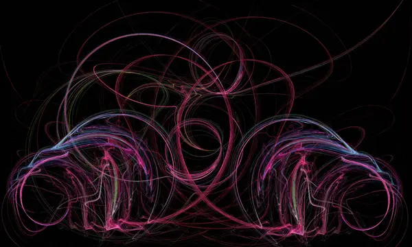 Stock image Crazy mystical coloured light effects. Incredible combinations of abstract light lines, fractal shape