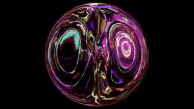 Anormallik. İnanılmaz ışık efektli fantastik bir ışık küresi. Sihirli Parlama