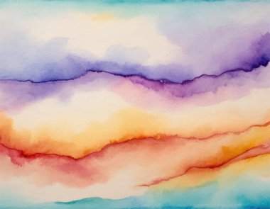 Kağıt desenli suluboya el boyası renkli soyut arkaplan