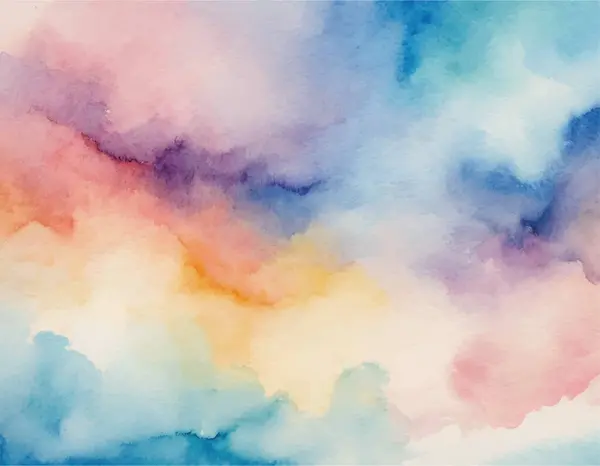 Kağıt desenli suluboya el boyası renkli soyut arkaplan