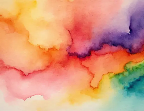 Kağıt desenli suluboya el boyası renkli soyut arkaplan