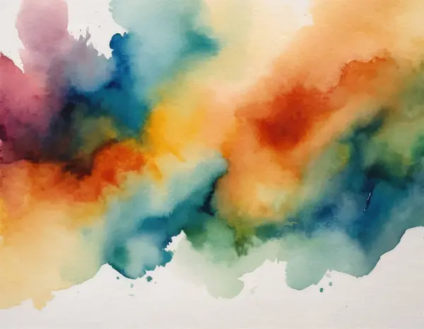 Kağıt desenli suluboya el boyası renkli soyut arkaplan
