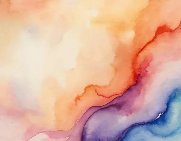 Kağıt desenli suluboya el boyası renkli soyut arkaplan