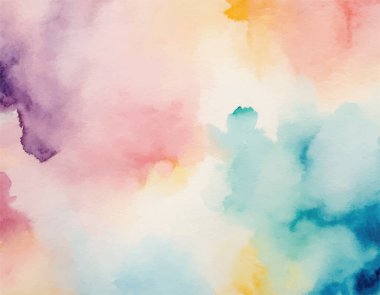 Kağıt desenli suluboya el boyası renkli soyut arkaplan