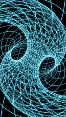 Üç boyutlu soyut ızgara neon dalgaları. Mavi dijital okyanus.