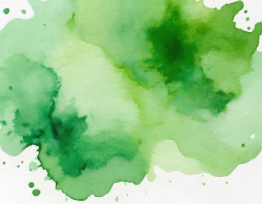 Açık yeşil el boyalı suluboya arka plan. Orijinal sanatsal çekimler