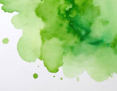 Açık yeşil el boyalı suluboya arka plan. Orijinal sanatsal çekimler