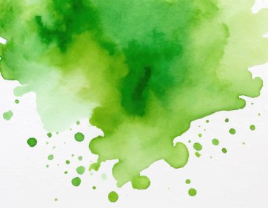 Açık yeşil el boyalı suluboya arka plan. Orijinal sanatsal çekimler