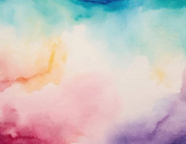 Kağıt desenli suluboya el boyası renkli soyut arkaplan