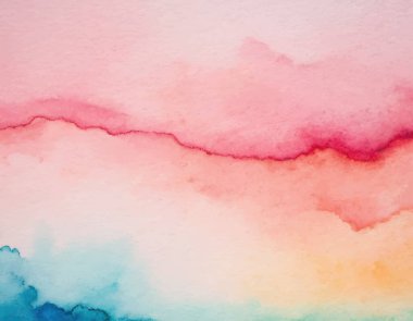 Kağıt desenli suluboya el boyası renkli soyut arkaplan