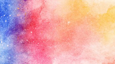 Soyut Parlak El Boyası Renkli Suluboya Arkaplanı. Sanatsal yaratıcı çalışma