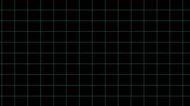 Dijital Yeşil Izgara Soyut Kusursuz Döngüsüz Döngüleme Canlandırması