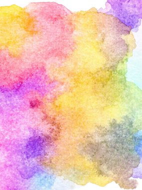 Soyut Parlak El Boyası Renkli Suluboya Arkaplanı. Sanatsal yaratıcı çalışma