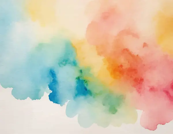 Soyut renkli suluboya el boyası lekesi. Sanatsal yaratıcı arkaplan