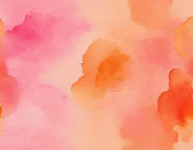 Pembe ve mercan suluboya lekesi. Sanatsal el çizimi yaratıcı arkaplan