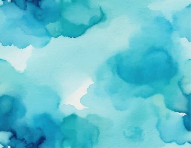 Parlak soyut mavi suluboya sıçraması. Temiz beyaz arka planda değişik tonlarda ve dokularda. Sanatsal ve akışkan tasarım ögesi.