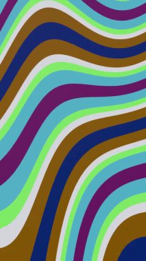 Renkli Dalga Soyut Çizgileri Canlandırılmış Yaratıcı Arkaplan.