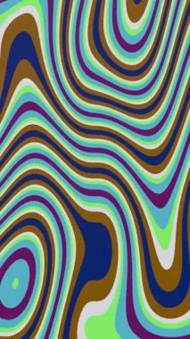 Renkli Dalga Soyut Çizgileri Canlandırılmış Yaratıcı Arkaplan.