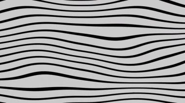 Siyah ve Beyaz Soyut Çizgiler Canlandırılmış Yaratıcı Arkaplan.