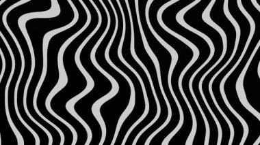 Siyah ve Beyaz Soyut Çizgiler Canlandırılmış Yaratıcı Arkaplan.