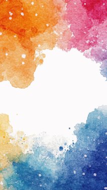 Pürüzsüz suluboya eğimine sahip parlak ve canlı soyut arkaplan gökkuşağı renklerinden geçiyor. Sanatsal ve renkli doku.