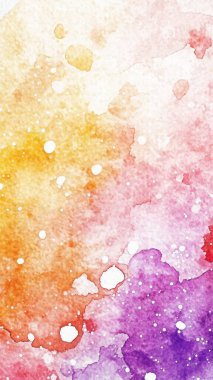 Pürüzsüz suluboya eğimine sahip parlak ve canlı soyut arkaplan gökkuşağı renklerinden geçiyor. Sanatsal ve renkli doku.