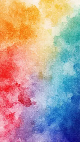 Pürüzsüz suluboya eğimine sahip parlak ve canlı soyut arkaplan gökkuşağı renklerinden geçiyor. Sanatsal ve renkli doku.