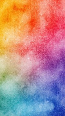 Pürüzsüz suluboya eğimine sahip parlak ve canlı soyut arkaplan gökkuşağı renklerinden geçiyor. Sanatsal ve renkli doku.