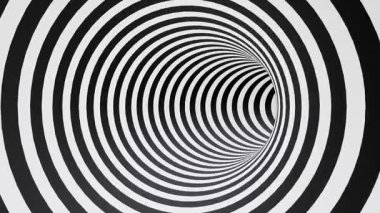 Soyut dikişsiz siyah beyaz animasyon geometrik arkaplan