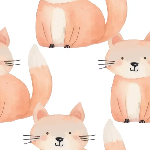 Suluboya karikatür desenli sevimli, pürüzsüz desen. Çocuk tekstil ürünleri, duvar kağıtları, ambalaj kağıtları ve çocuk odası dekorasyonu için mükemmel..