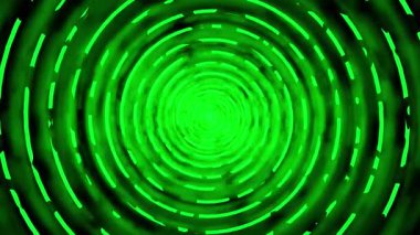 Abstract glowing colorful spiral on black background