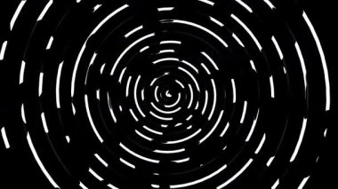 Abstract glowing colorful spiral on black background