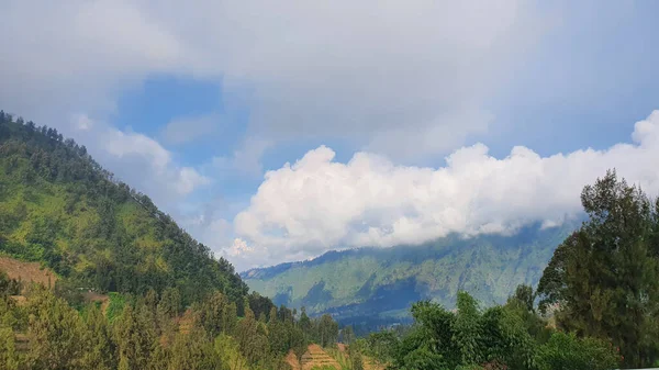 Fotografía Hermoso Paisaje Área Mount Bromo Java Oriental Indonesia — Foto de Stock
