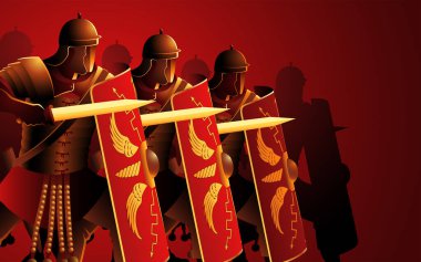Bu görüntüyle tarihe adım at. Savaşa hazır, fetihlere hazır antik Roma lejyonerlerini sergile.