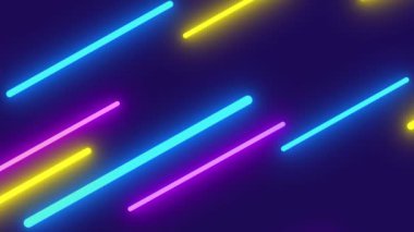 Renkli neon ışıkları soyut arkaplan, hareketli grafiklerde kusursuz desen
