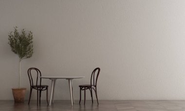 Dalış odası iç tasarımı ve boş duvar dokusu arkaplanı